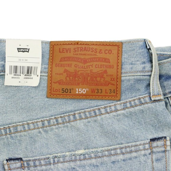 New Levi's 501 W33 L34 Men's Jeans Selvedge 150th Anniversary Special Edition - Picture 6 of 16